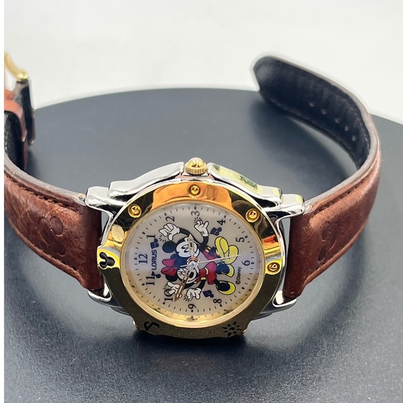 Lorus Walt Disney Musical Mickey Mouse Quartz Unisex Watch V422-0010 Vintage *